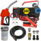 POMPA TRAVASO GASOLIO CON FILTRO - POMPA GASOLIO CON FILTRO - POMPA ASPIRAZIONE DIESEL POMPA DIESEL 24V con tubo in gomma 6m + pistola automatica + filtro diesel POMPA GASOLIO KIT COMPLETO