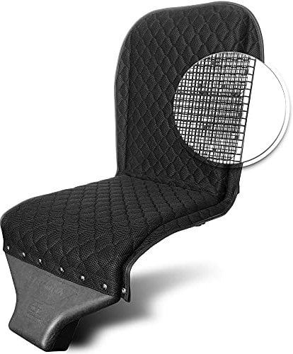 BIO-COMFORT Coprisedile Auto Antisudore Estivo con Ventilazione Aspirante Schienale Ventilato, Universale, per Taxi Driver e Guidatore Professionale MADE in ITALY.