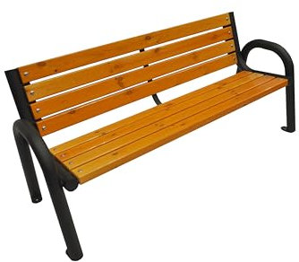 Primario Grande Gartenbank, Parkbank Holz - Gartenmöbel, Outdoor Bank mit 350kg Tragfähigkeit - Sitzbank Wetterfeste, Design Skandinavische (Primario Pinia, 175cm - Gesamtlänge der Bank, CE)