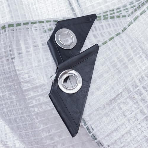 Clear & Reinforced Tarpaulin/Ground Sheet/Fly Sheet,builders tarp,garden dry cover,winter plant cover up (5m x 8m)