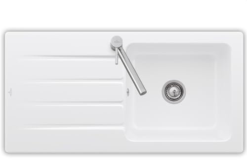 Villeroy & Boch Architectura 60-3360 01 RW Stone White Keramikspüle Handbetätigung