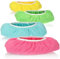 COM-FOUR® Fundas para mopa 4x en 4 colores - Fundas de repuesto de microfibra absorbente para limpieza de pisos húmedos y secos, lavables hasta 60 °C - Limpieza de zapatos (4 piezas - colores fuertes)