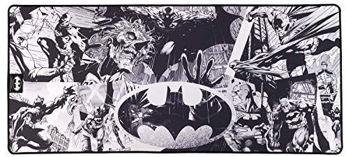 Subsonic Batman - Anti-Rutsch-Mauspad XXL 90 mm x 40 mm mit Perlenbesatz - Offizielle Lizenz DC comis