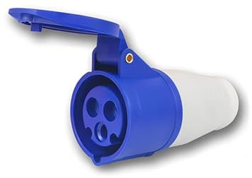 Presa Industriale Blu Movibile a 3 Pin IP44 32A 240V Prese di Ricambio per Camper Caravan Industriale