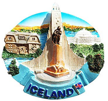 Island-Kühlschrankmagnet, 3D-Souvenir, Geschenk, handgefertigt, Heim- und Küchendekoration, Island-Kühlschrank-Magnet-Kollektion