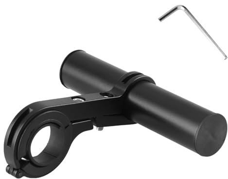 TRIWONDER Fahrrad Lenker Erweiterung, Lenkererweiterung, Doppel/Einzel Fahrradlenker Extender Halterung für 25-34mm Lenker, GPS, Sport Kamera, Taschenlampe, Smartphones (Einzelklemme - 10 cm)