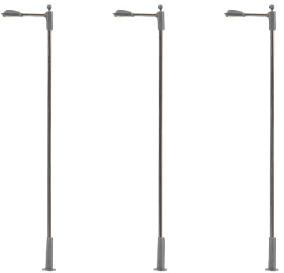 FALLER 180102 - LED-Straßenbeleuchtungen, Ansatzleuchte, kaltweiß, 3 Stück - Spurweite H0
