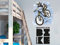 GRAZDesign Mountain Bike Wandtattoo Kinderzimmer Junge Biker Mountainbike, personalisiert Name, Wandsticker Jugendzimmer, Wandaufkleber Türaufkleber 75x50cm