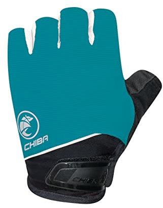 Chiba BioXCell Damen Fahrrad Handschuhe kurz Petrol grün/schwarz 2025: Größe: M (8)