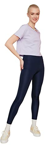 TRENDYOL Damen Helle Disco Stricks Leggings