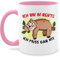 Tasse Tassen 325ml - Geschenk Rentner - Ich bin in Rente Ich muss gar nix Faultier - 325 ml - Rosa - renteneintritt lustig für pensionäre zum abschied pension zur pensionierung ruhestandsgeschenk
