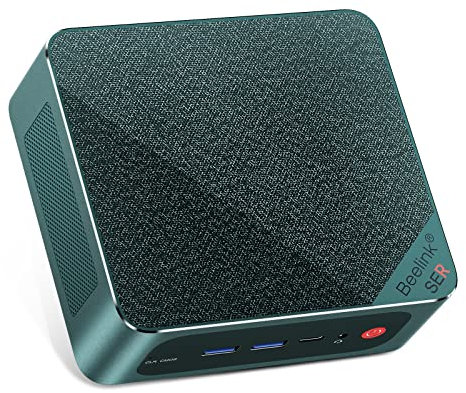 Beelink Mini PC,AMD Ryzen 7 7735HS up to 4.7GHz, Gaming Mini Computer 32GB DDR5 RAM 500GB M.2 NVME SSD Desktop PC 4K@60Hz Triple Display[SER6-PRO-7735HS-32-500]