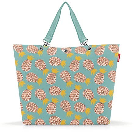 reisenthel shopper XL pineapple – Geräumige Shopping Bag und edle Handtasche in einem – Aus wasserabweisendem Material