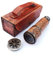 Antikes Teleskop 1920 London Messing Maritim 15x Vintage Piraten Spyglass Teleskop - Funktionales Messing & Clear Vision Piraten Teleskop 16 mit Premium Qualität Boxen (Teleskop mit Ledertasche)