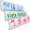 schildEVO 1 Fun-Schild geprägt | Weiß mit Wunschtext bis zu 16 Zeichen | Aluminium Namensschild | Individuelles Fun-Kennzeichen | Bohrlöcher & Saugnäpfe