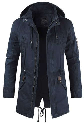 Herren Jacke Winter : Holzfäller Winter Jacket Coole Skijacke Winterjacke 3xl Flauschig Winterjacken Wolljacke Warnjacke 5xl Männer,Blau,XL