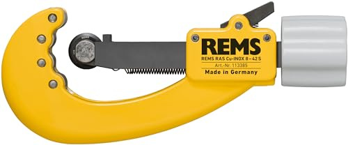 REMS RAS CU-INOX 113385 R - Tagliatubi per tubi in rame/acciaio, diametro 8-42 mm, 3/8-1 5/8