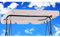 Cubierta de Toldo para Columpio210 x145cm Impermeable,Columpio Jardin Toldo de Reemplazo Anti Viento,Recambio Toldo Balancin Jardin Exterior,Resistente al Desgarro Paño de Poliéster (210*145cm,Beige)