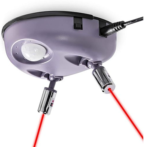 TsoLay Doppellicht-Garagen-Einparkhilfe-Leitsystem, 360 Grad Verstellbarer Parksensor, Garagen-Einparkhilfe-Sensor mit Netzteil für Autos