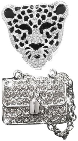 LALADEFIEE 2 Stück Auto-entlüftungsclip Entlüftungsclip Leoparden-design Zubehör