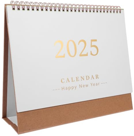 OHPHCALL Tischkalender Stehender -kalender Für Schreibtisch Desktop-kalender Mit Doppelter Drahtbindung Für Büro Und Zuhause Mit Viel Platz Für Notizen Und Planung