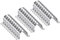 sourcing map 30pcs 2 Inch 50mm Conduit Clamps, M50 U Tube Pipe Clamp, Stainless Steel Rigid Pipe Strap, U Shaped Bracket with Two Hole for Pipe Tube Hose Wire Cord,Thick