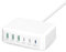 Chargeur USB C 150W Multiple, 6 en 1 GaN Station De Charge USBC avec Port De Sortie 65W pour MacBook Pro/Air, Lenovo, HP, Ordinateur Portable, USBA Chargeur Rapide avec QC3.0 pour, iPhone,Samsung
