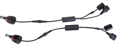 Asudaro 2Pcs Angel Eyes 12V 40W 7000K H8 Angel Eye Wechselrichter HID Xenon Projektor Objektiv Scheinwerfer für BMW 1er E82 E87 3er E90 E92 5er E60 6er E63 X5 X6 X1 Z4 E70 E71 003584ZIZ01A