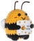 Bee Happy Biene, Pocket Hug Biene Glücksbringer Geschenke, Interessantes Glück Biene Positive Geschenke, Positive Strickpuppe, Ermutigungsgeschenk Glückbringer für Freundinnen,Damen und Kinder