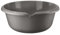 HOMESHOPA Round Plastic Wash Basin, 6 Litre Grey Washing Up Bowl, Multipurpose Portable Kitchen Sink Mixing Bowl, Household Watertub for Home Kitchen Camping Outdoor