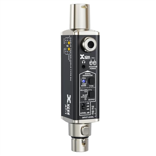 Xvive - AT-1 AUDIO TESTER - Audio tester for Live Equipment - for XLR cables - speaker and headphone outputs