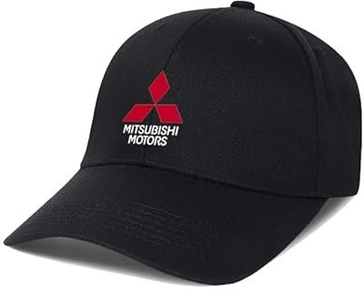 PYANL Casquette de Baseball pour Voiture pour Mitsubishi L200 Club Cab 2015-2018,Casquette Baseball avec Logo Casquette de Baseball Homme Femme Réglable Casquette Accessoire,C
