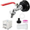 LINSOCLE IBC Tank Auslaufhahn 3/4 Zoll für 1000L Wassertank – IBC Hahn zubehör S60x6 Adapter mit Auslauf Verlängerung,Kompatibel mit IBC Container & Regenfass