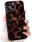 NITITOP Compatible with iPhone 13 Pro Case Cute Stylish Leopard Print Brown Amber Aesthetic Tortoise Design for Women Girls Men Soft TPU Shockproof Protective Cover - Brown