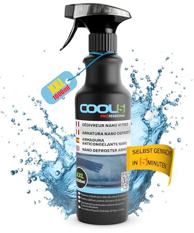 Cool5 Nano Defroster Armour - XXL Scheibenentfroster, 1000 ml + Free Universalreiniger 500ml