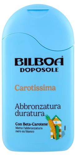 Bilboa, Carotissima Aftersun Körpercreme, mit Betacarotin, hält die Bräunung länger, Feuchtigkeit bis zu 48 h, 200 ml