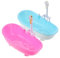 Milisten 2 Pezzi Vasca da bagno mini vasca giocattolo tazza da vasca plastica Riutilizzabile
