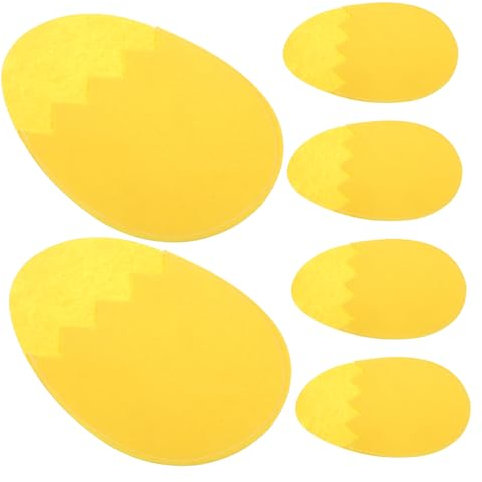 ABOOFAN 6 Piezas Soporte de Cubiertos para Fiesta de Pascua Forma de Huevo Organizador de Utensilios para Decoración Accesorios de Fundas para Cubiertos de Pascua