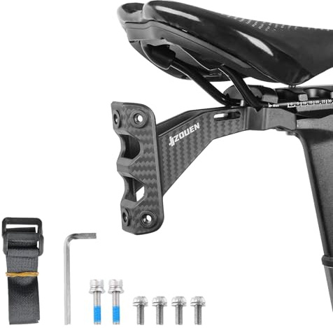 JJZOUEN Bike Water Bottle Holder Saddle Adapter - Water Bottle Cages Under Seat Mount for Triathlon MTB Road Bike Accessories
