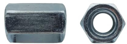 500 Manchon hexagonal M6 x 20 mm - Zingué blanc - D-Work