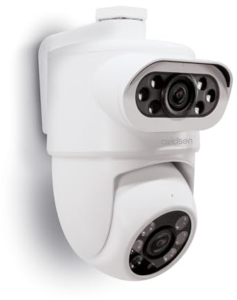 Avidsen Überwachungskamera außen, WLAN Außenkamera, Dual 2K 3MP