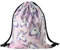 Hanessa Unicorn Jutebeutel mit Einhorn Motiv Aufdruck Sportbeutel Tüte Rucksack Beutel Tasche Gym Bag Gymsack für Mädchen Fashion Sport-Tasche Einkaufs-Tasche Einhörner Einhorn Rosa