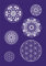 Rayher 45092000 Mandala Schablone, A4, inkl. Rakel