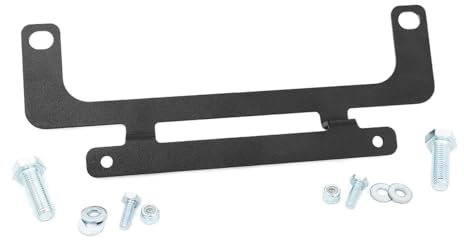 Rough Country Winch Fairlead License Plate Mount| Roller Fairlead - RS139, Black