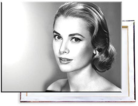 Unified Distribution Grace Kelly - 80x60 cm Kunstdruck auf Leinwand • erstklassige Druckqualität • Dekoration • Wandbild