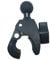 qiuxiaoaa Motorcycle Bicycle Handle Bar Rail Mount With 1 Inch Ball Mount For Gopro Action Camera For Ram Mount Handlebar Clamp Motorcycle Ball Head Bracket Black
