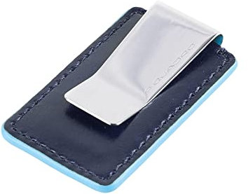 Piquadro Blue Square Geldscheinklammer aus Leder