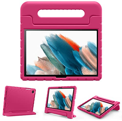 ProCase Funda Infantil para Galaxy Tab A8 10.5 2021, Estuche Protector Anticaída con Portalápiz para Samsung Galaxy Tab A8 10.5 Pulgadas X200 X205 -Magenta