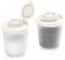 Signora Ware kleine Salz- und Pfefferstreuer für unterwegs - Mini Streuer Set für Salz und Pfeffer mit Deckel zum mitnehmen - Perfekt für Reisen, Camping und To-Go - Verschließbar - 85g, 2er Packung