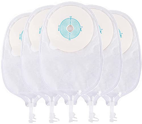 SXHMSAL 10 PCS Kolostomiebeutel, Medicals Drainable Pouch, Ileostoma Stomabeutel, Einteiliger Geschlossener Stomabeutel, Stomabeutel Einteiliges System Cut-to-Fit, Max Cut 45Mm Für Die Stomapflege